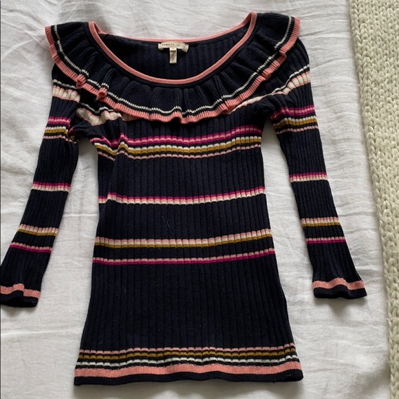 Rebecca Taylor Tops - Rebecca Taylor Knit Ruffle Sweater Top (M)
